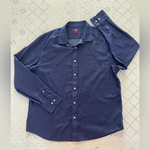 UntuckIt Milo wrinkle free gingham button down shirt XL - Picture 1 of 7